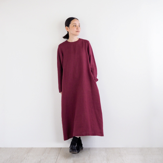 nofl】リトアニアリネン後ろあきワンピース 644209290 | ナチュラル服  