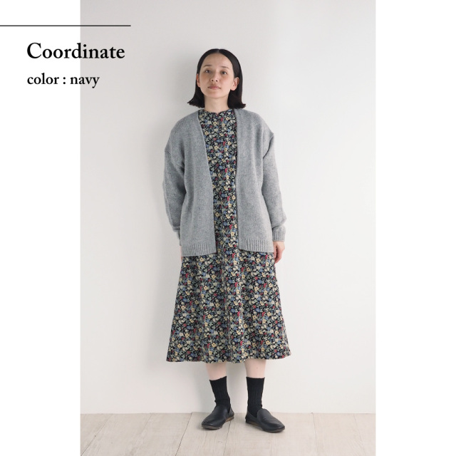 nofl】コーデュロイ小花柄ワンピース 644209750 | ナチュラル服通販  