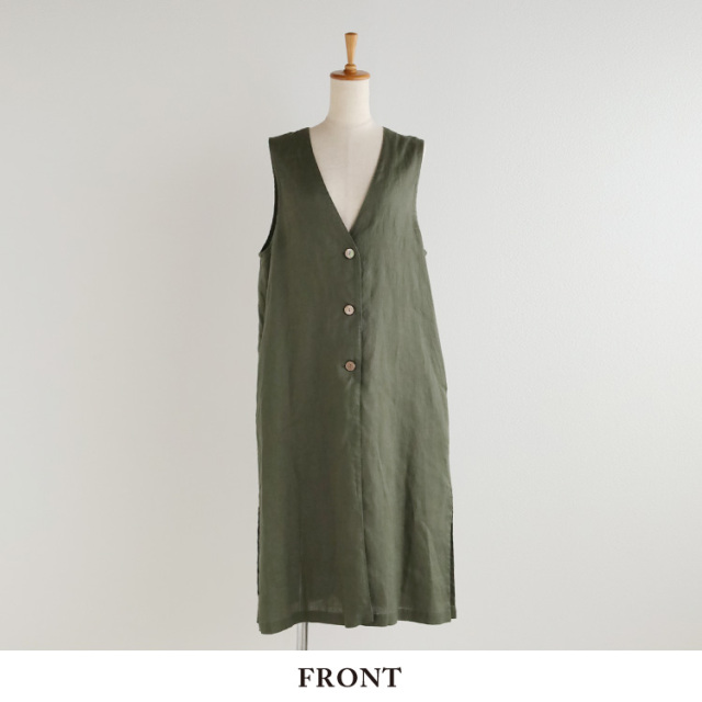 nofl】リネンロングベスト 644210210 | ナチュラル服通販サイト nofl