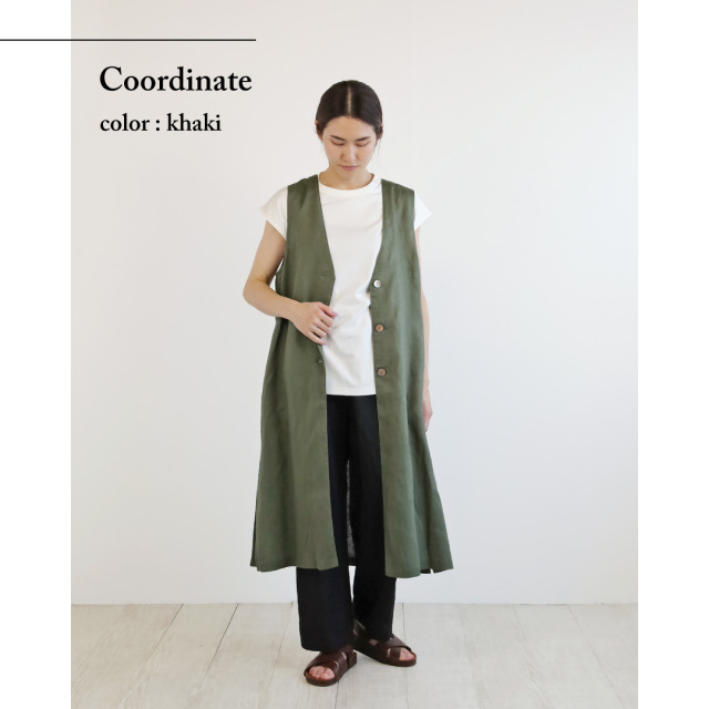 nofl】リネンロングベスト 644210210 | ナチュラル服通販サイト nofl