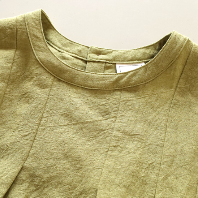 nofl】綿麻天日干しタックノースリーブワンピース 644210470