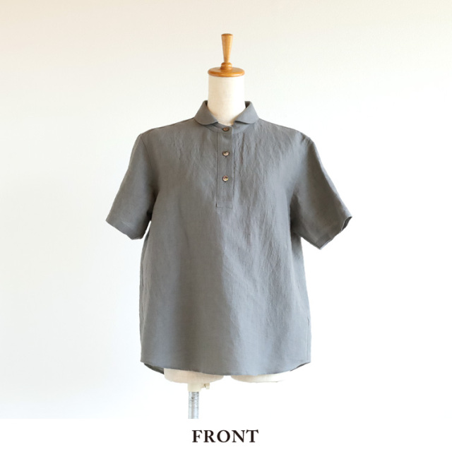 nofl】綿麻天日干しプルオーバー半袖シャツ 644210480 | ナチュラル服 nofl】綿麻天日干しプルオーバー半袖シャツ 644210480 | ナチュラル服