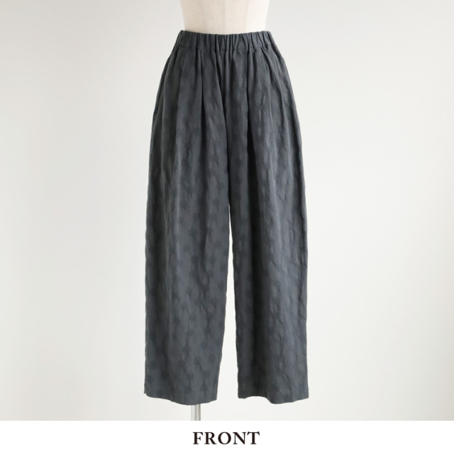 nofl】コットンリネンジャガードバルーンパンツ 644210540