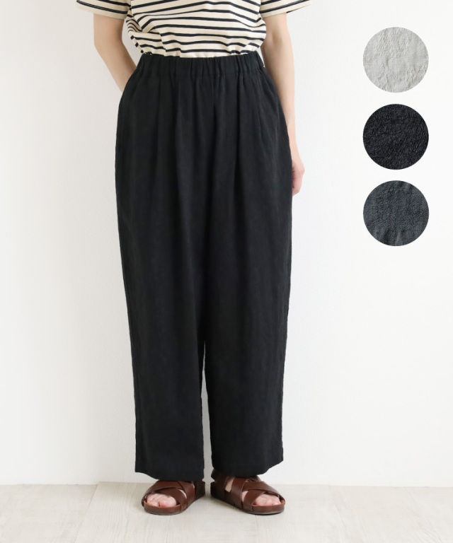 nofl】コットンリネンジャガードバルーンパンツ 644210540