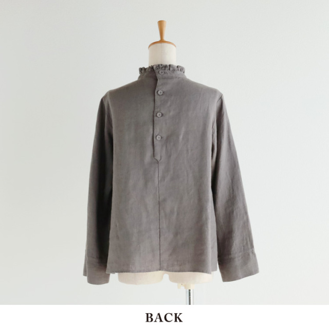nofl】リトアニアリネン後ろあきブラウス（2025AW） 644210840