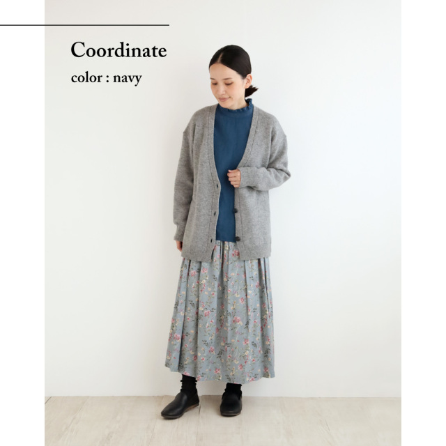 フルアコ ノーブランド nofl】リトアニアリネン後ろあきブラウス（2025AW） 644210840