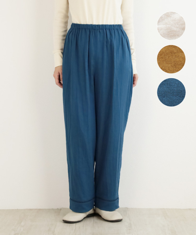 nofl】コットンガーゼオリーブオイル仕上げペチパンツ 644210890