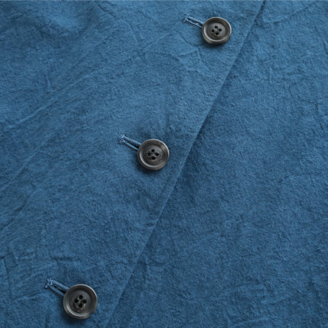 nofl】コットンリネンオリーブオイル仕上げジャケット（2025AW