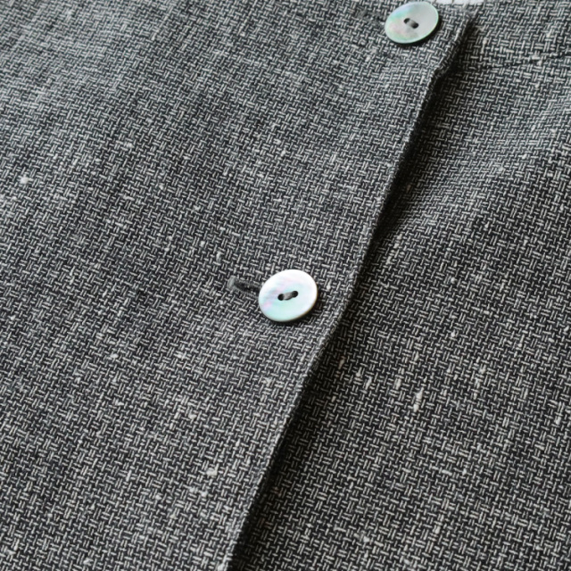 nofl】コットンリネン刷毛目チェックジャケット 644210940