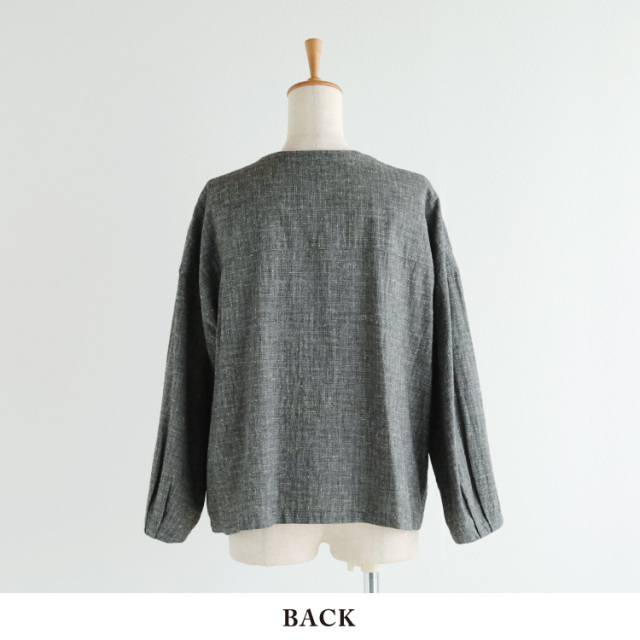 nofl】コットンリネン刷毛目チェックジャケット 644210940