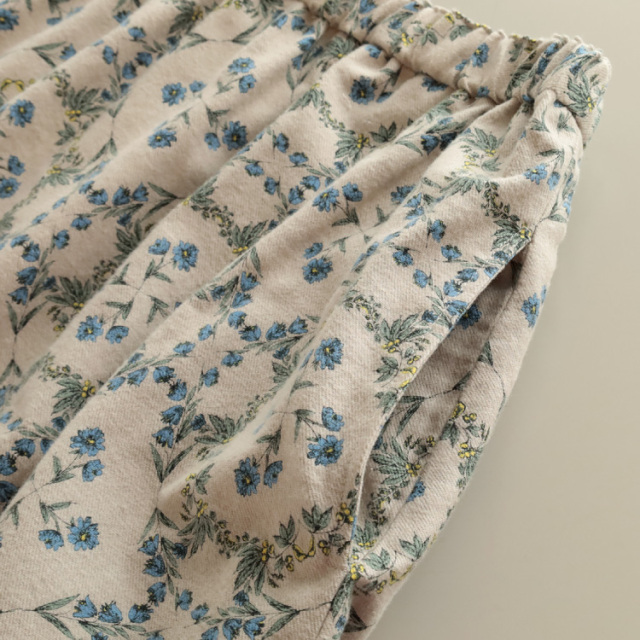 nofl】ビエラ起毛サークルフラワーAラインスカート 644211050