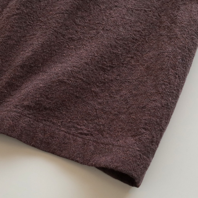 nofl】コットンリネンキャンバスロングガウン 644211080 | ナチュラル