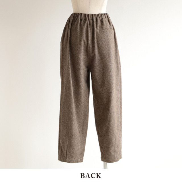 nofl】コットンツイード三つ杢テーパードパンツ（2025AW） 644211100