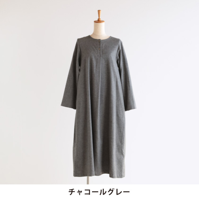 nofl】甘撚りビエラワンピース 644211290 | ナチュラル服通販サイト nofl