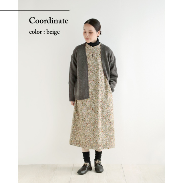 ヴェリテクール　 リバーシブル　ロングワンピース　F　ゆったり　黒 × 緑　総柄 楽天市場】Veritecoeur ヴェリテクール（ワンピース｜レディース