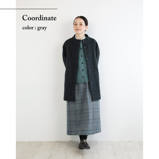 nofl】コットンツイードラップスカート 644211440 | ナチュラル服通販