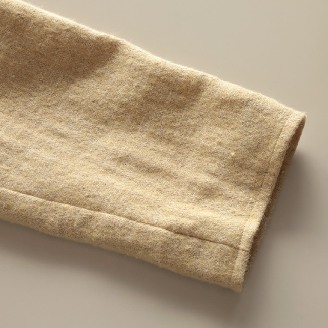 nofl】ウールリネンノーカラージャケット 644211480 | ナチュラル服