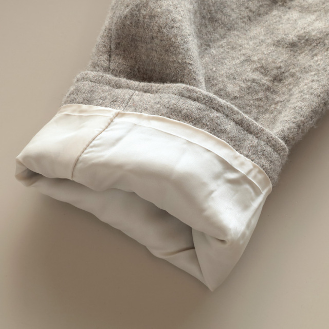 nofl】ウールリネンノーカラージャケット 644211480 | ナチュラル服