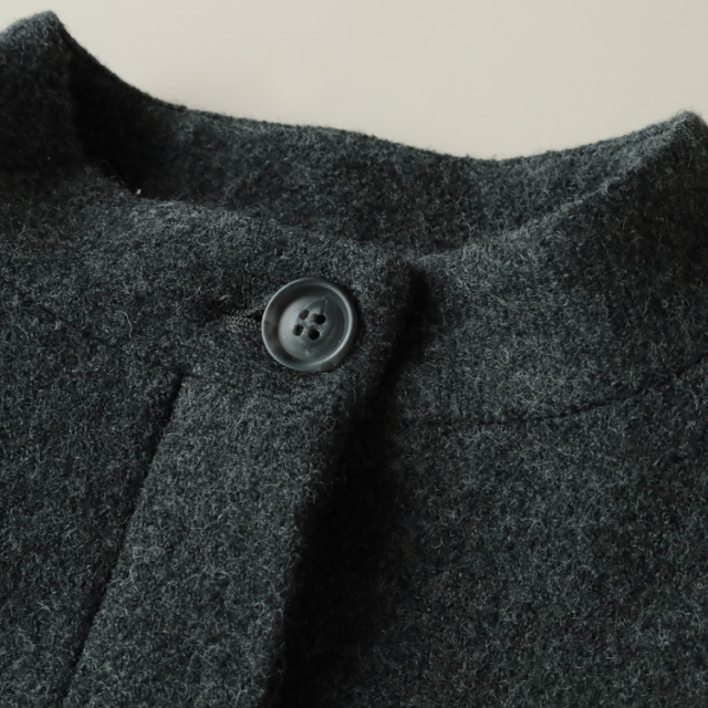 nofl】ウールスタンドカラーコート 644211500 | ナチュラル服通販