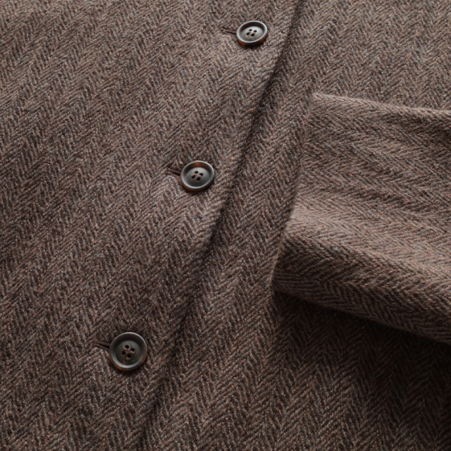 nofl】ウールガーゼヘリンボーンコート 644211510 | ナチュラル服通販