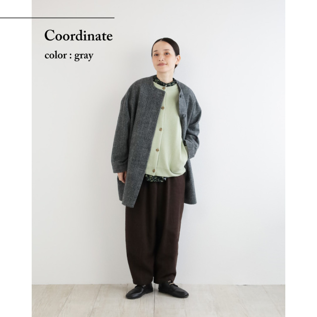 nofl】ウールガーゼヘリンボーンコート 644211510 | ナチュラル服通販