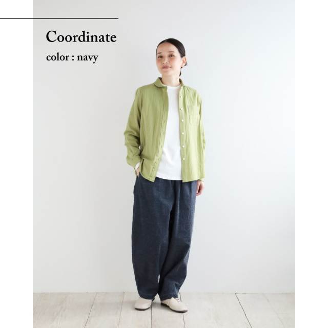nofl】コットンシルクデニムバルーンパンツ 644211650 | ナチュラル服