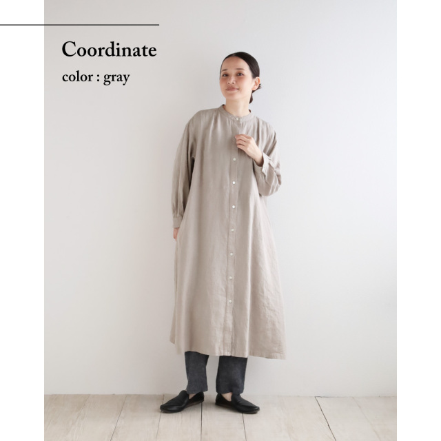 nofl】リトアニアリネン前あきタックワンピース（2026SS） 644211690