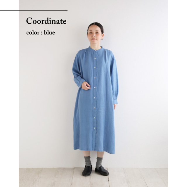 nofl】リトアニアリネン前あきタックワンピース（2026SS） 644211690