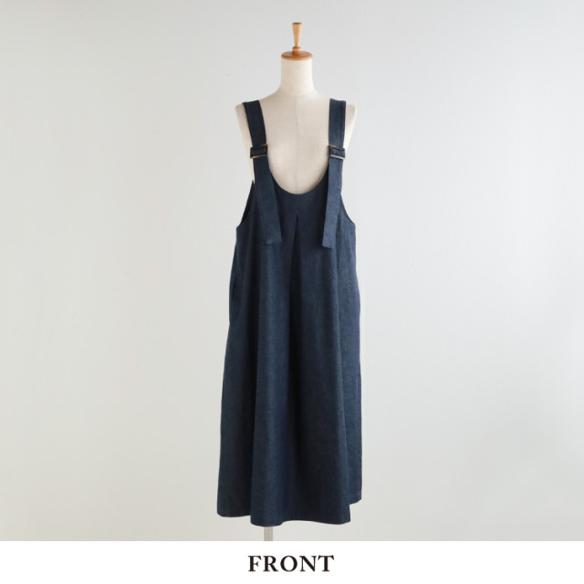 nofl】コットンデニムジャンスカ 644211810 | ナチュラル服通販サイト nofl