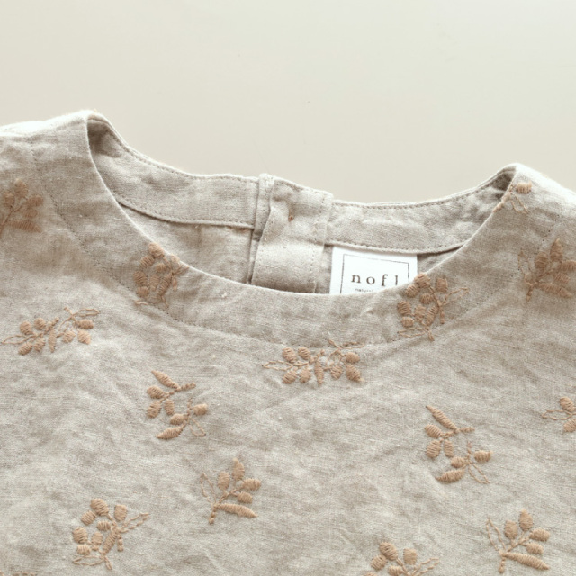 nofl】リネンオリーブ刺繍ベスト 644211870 | ナチュラル服通販サイト nofl