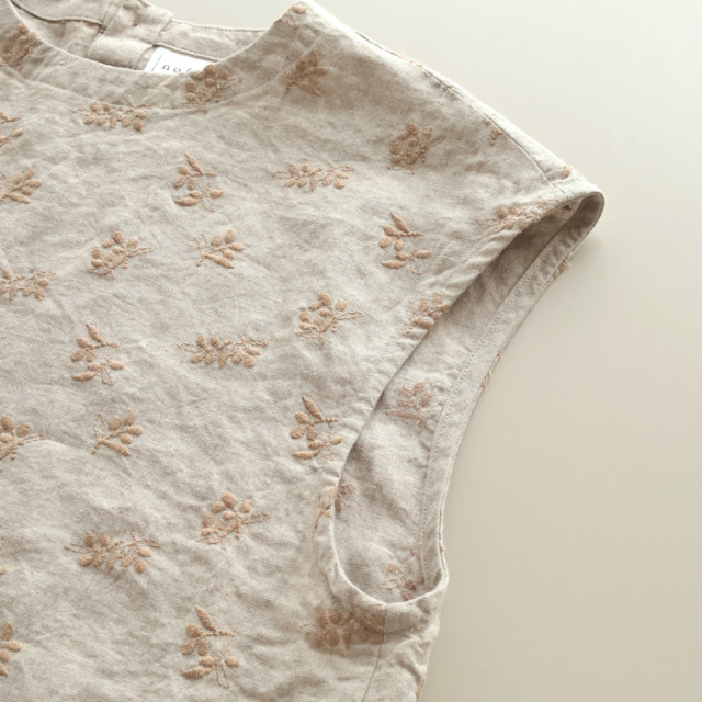 nofl】リネンオリーブ刺繍ベスト 644211870 | ナチュラル服通販サイト nofl