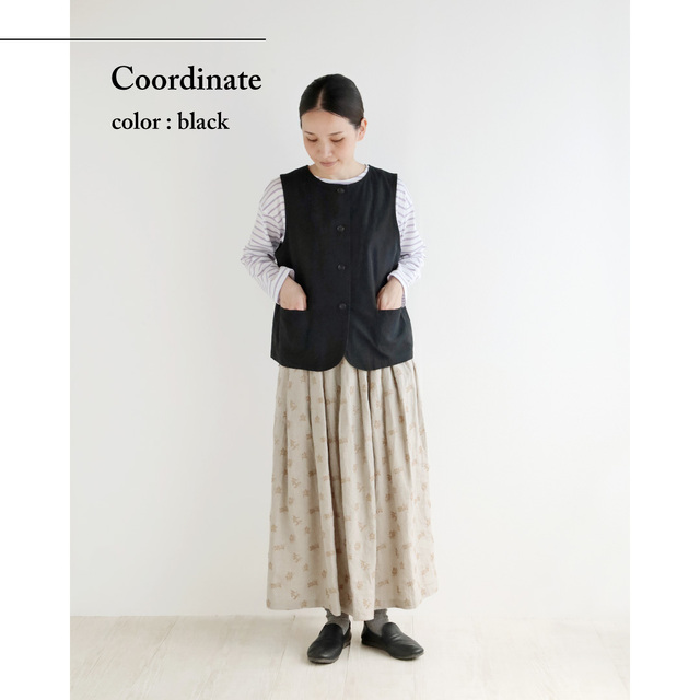 nofl】リネンコットンベスト 644211990 | ナチュラル服通販サイト nofl