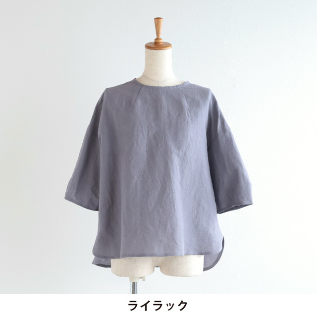 nofl】綿麻天日干しクルーネックブラウス 644212130 | ナチュラル服