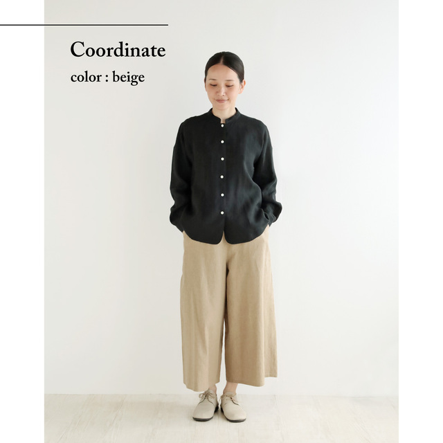 nofl】リネンコットンワイドパンツ 644212160 | ナチュラル服通販
