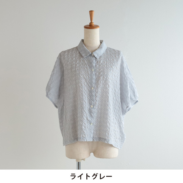nofl】リップルドットブラウス 644212290 | ナチュラル服通販サイト nofl