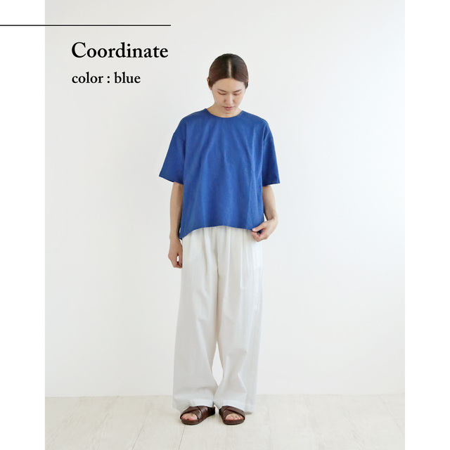 nofl】高島ちぢみ五分袖ブラウス 644212650 | ナチュラル服通販サイト nofl