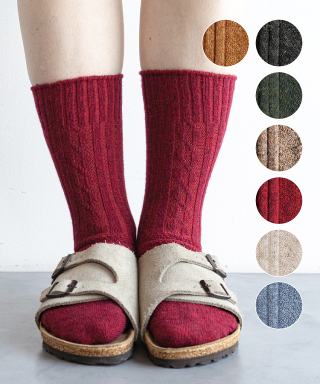 Homie】ウールミックスパターンソックス［H-070］ 669600620