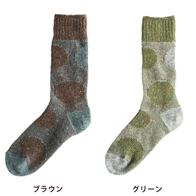 Homie】ネップジャガードドットソックス［H-071］ 669600630