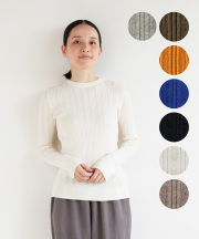 nofl オーガニックコットンランダムリブクルーネックプルオーバー