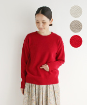 nofl 鹿の子編みクルーネックプルオーバー