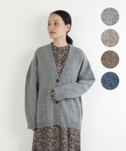 ウールポケット付きカーディガン