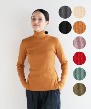 nofl 綿レーヨンシルクタートルネックプルオーバー