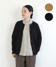 nofl 防縮ウールクルーネックカーディガン