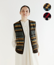 nofl ウールジャガードVネックベスト