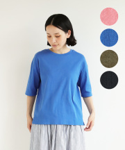 nofl ビワコットン五分袖Tシャツ