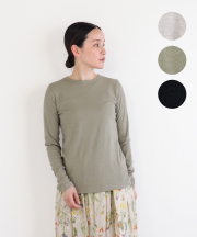 【nofl】ガス強撚フライスクルーネックプルオーバー