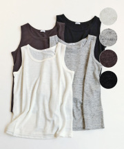 nofl リネンジャージータンクトップ