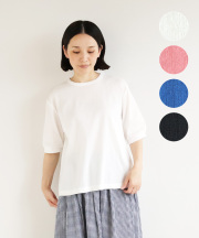 nofl ビワコットンパフスリーブプルオーバー