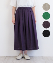 【nofl】リトアニアリネンタックスカート（2024年夏薄手）