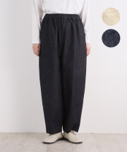 nofl コットンリネンデニムバルーンパンツ
